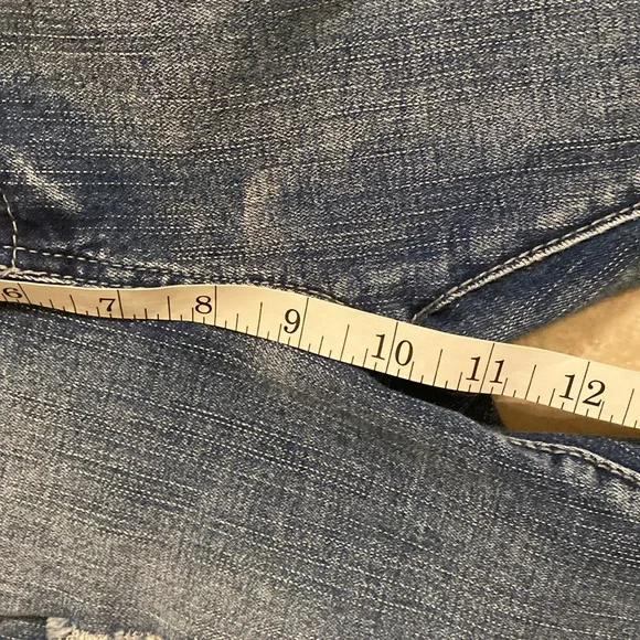 🌟DISTRESSED UNBRANDED SKINNY JEANS: SIZE 12 SEE MEASUREMENTS EUC - Picture 8 of 9